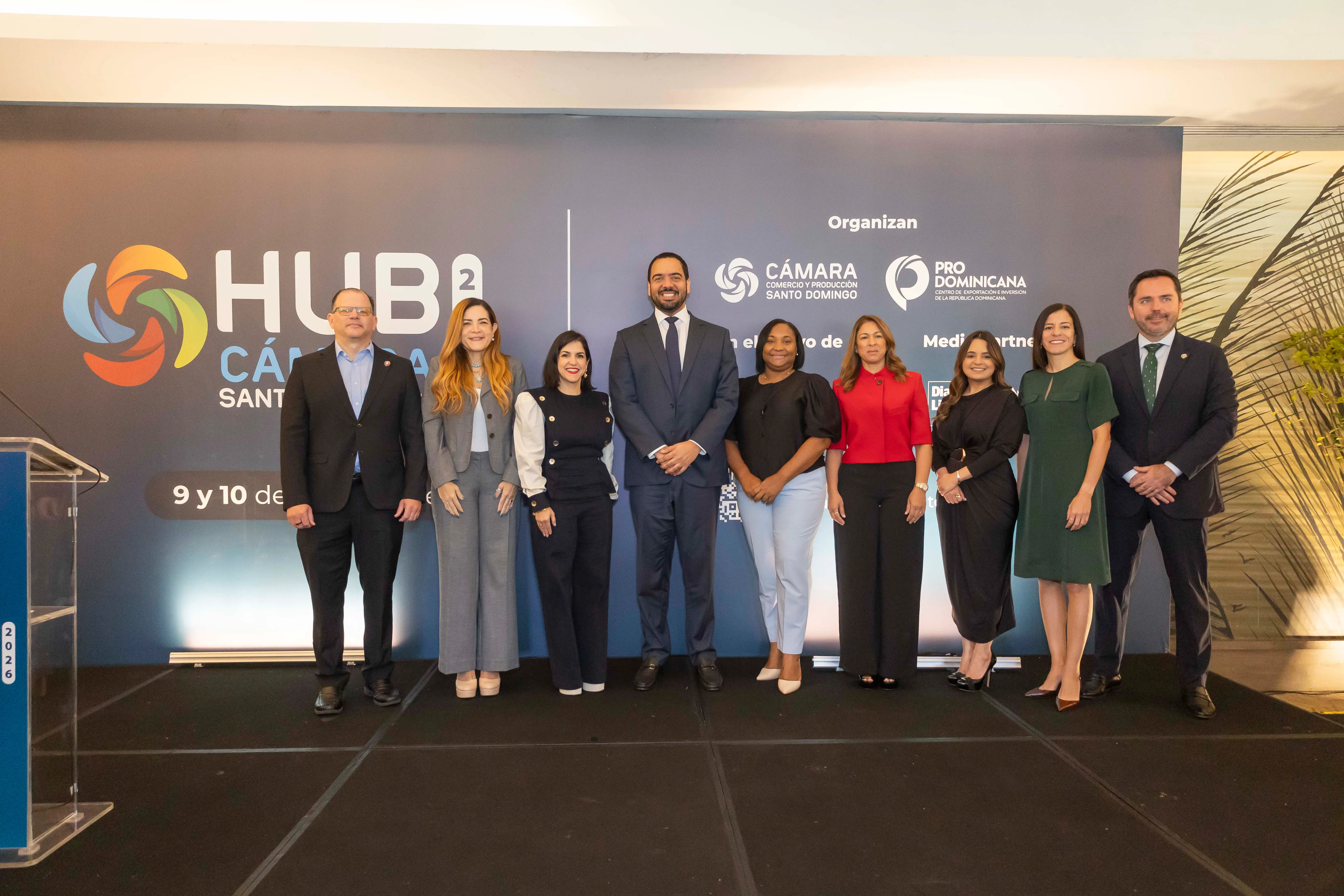 Momento del acto de lanzamiento de HUB Cámara Santo Domingo 2026